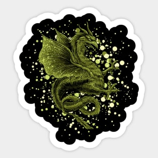 Green Dragon Sticker